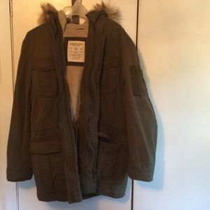 American Eagle Parka Mens XL olive green